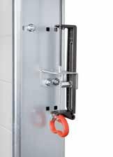 Emergency hand chain Through a combination of the emergency hand chain and the optional secured release, the door
