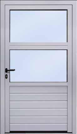 External doors with thermal break as multi-purpose doors