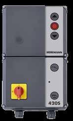 Only from Hörmann EUROPEAN PATENT As standard with WA 300 S4 Optional releases Soft start and soft stop for gentle and quiet door travel Power limit in Open / Close directions Integrated control with
