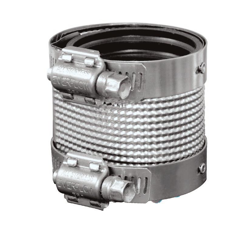 No-Hub Pipe Couplings Lightweight and easy to install with standard 60 lbs.