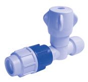 Stopcock Cold Water Hep2O to MDPE Conversion 22 to 25 MDPE 22 HX43/22W 5 16.62 Shut-off Valve With hot/cold indicator insert. NB: *SEE USAGE NOTE 15 HX37/15W 5 5.