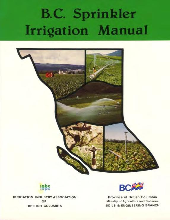 Irrigation System Design Manual Available from the