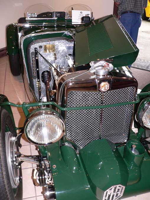 The MG K3 Magnette with its OHC 6- cylinder engine