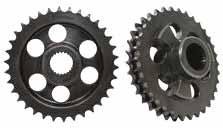 with chain. EVOLUTION INDUSTRIES 34 TOOTH MOTOR SPROCKET This solid 34 tooth motor sprocket conversion eliminates slippage and noise from compensator. Made out of high-strength 440 tool steel.