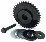 Raises RPM to achieve maximum performance eliminating lugging of motor. Changes stock.35 gear ratio to.5333 gear ratio.