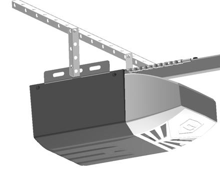 Mounting Opener to Ceiling To prevent SERIOUS INJURY or DEATH: - DO NOT connect power until instructed. - Install the opener at least 7 feet (2.13m) above the floor.