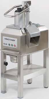 VEGETABLE PREPARATION MACHINES Complete selection of discs, refer page 18 CL 60 Pusher Feed-Head MOTOR BASE Induction motor Stainless Steel Motor Base VEGETABLE PREPARATION FUNCTION Equipped with : -