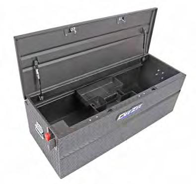 Utility Chests Versatile storage that is perfect for your truck, garage, and home. #DZ6546LOCK(TB) Fits all trucks - includes plastic tray L 46.5 L1 L2 W 19 W1 W2 2.4 H 16 H1 13.
