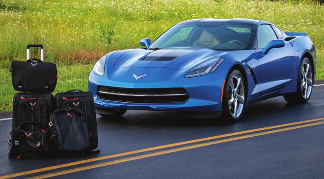 2014 Chevrolet Corvette Stingray Luggage, 5-Piece Set Part #22970472 Arrive in style with luggage