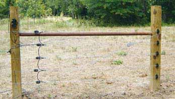 ) Underground Cable FENCE POSTS H-Brace with wood posts and metal pipe (Metal pipe can be used instead of wood posts) FENCE POST Along Fence Line (Can be wood or steel) * NOTE About Insulators - Wrap
