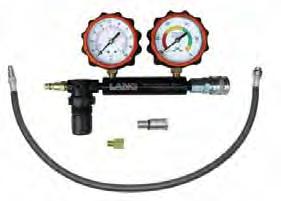 COMPRESSION TESTING CLT-2 CYLINDER LEAKAGE TESTER WITH 2 GAUGES - 100 PSI CLT-4 CYLINDER LEAKAGE TESTER WITH 2 GAUGES - 35 PSI Gas/Petrol This tester measures the ability of an engine cylinder to