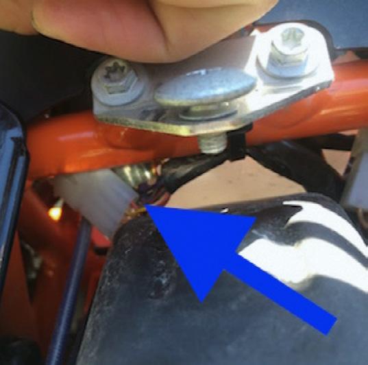disconnect the cables from electronic/fly-by-wire throttle.