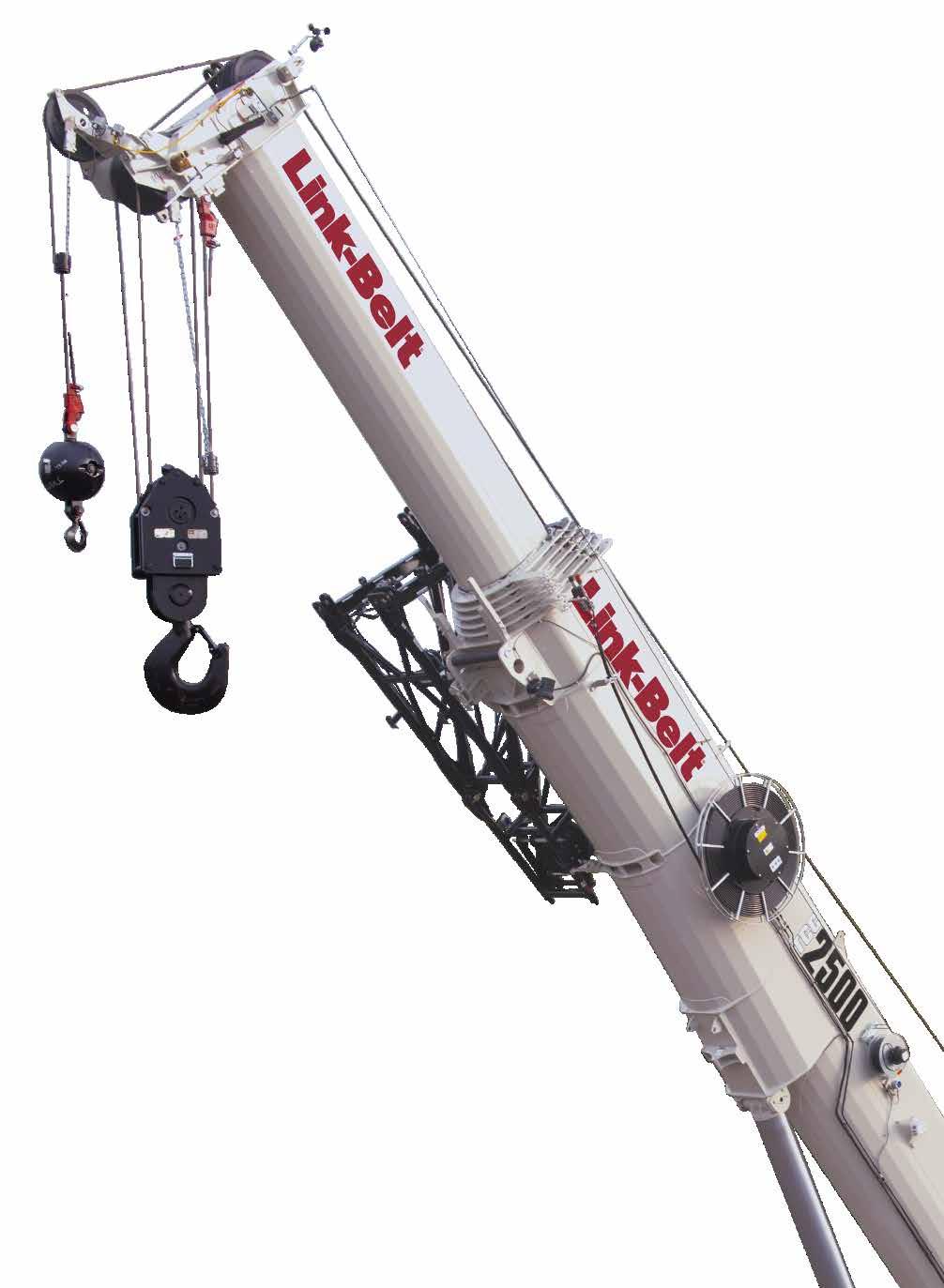 Operator aid features Operator settable alarms with function kick-out include left and right slew angle, maximum & minimum boom angle, head height, load