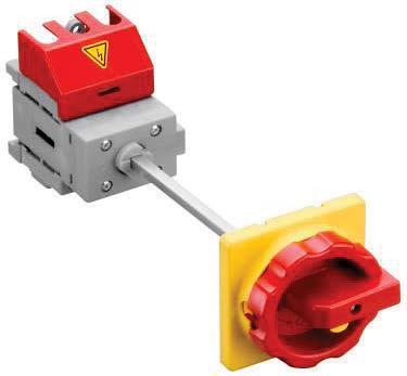 The following types of handle/clutch/front plate are available: Standard type, Red/Yellow padlockable handle [71]. Self-centering Clutch, Red/Yellow padlockable handle [45].