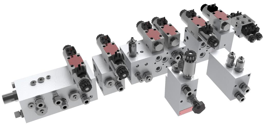 Functional echnical Features Modular manifold system for the work hydraulics in mobile machines Designed to the complex and variable demands of mobile hydraulics needs Modular concept based on