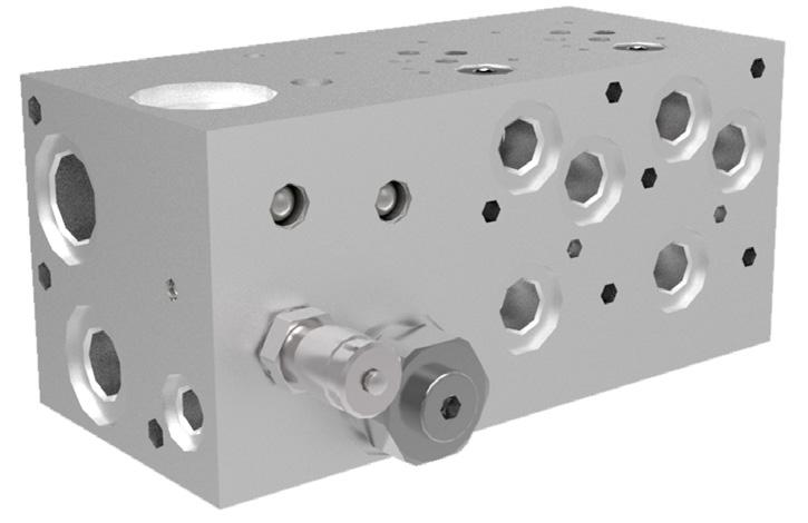 It is possible to flange-on priority modules on one side and sectional modules from the other side.