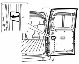 Keys, Doors, and Windows 2-9 To open the passenger side back door from the outside, pull the handle and open until it stops.