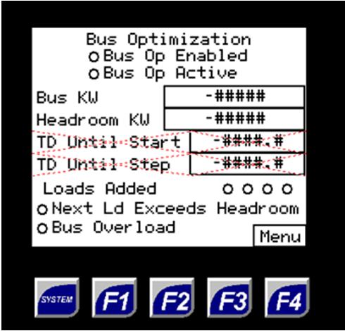 Operator s Manual ASCO Series 300 Operator Interface Terminal (OIT) Figure 11 Bus Optimization The bus optimization screen shows details of