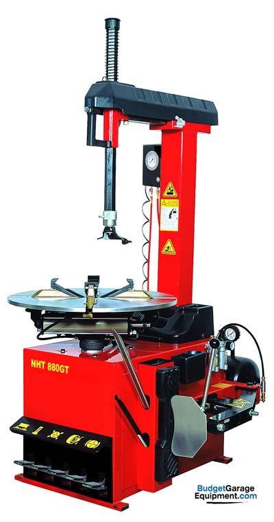 No. 7 NHT880GT Full-Automatic Car Tyre Changer Price: 999 + VAT External Locking Rim Dimensions: 300mm-510mm (12-20 ) Internal Locking Rim Dimensions: 350mm-580mm (14-23 ) Max Tyre Diameter: 1000 mm