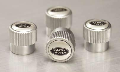ABS Valve Stem Caps Enable the Land Rover presence to permeate every