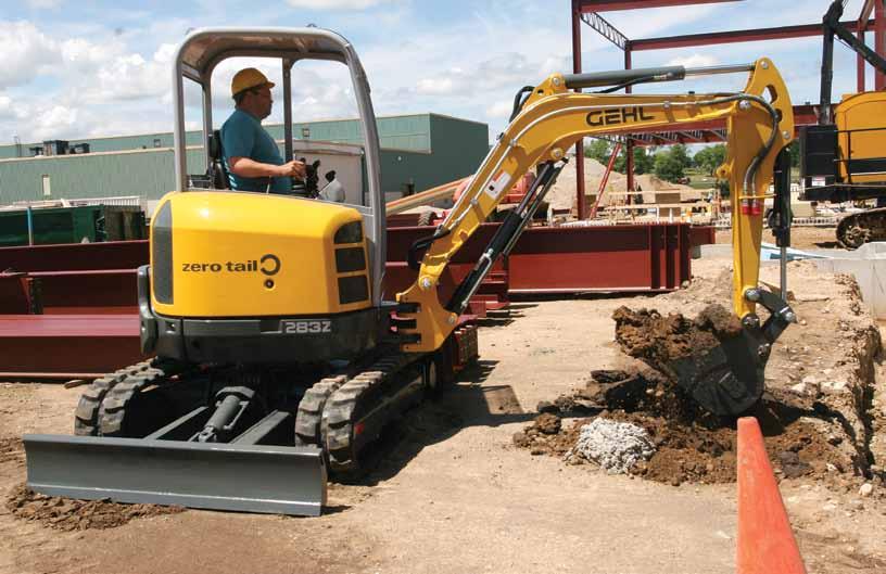 Compact Excavators from Gehl are small in size, but big on power. Offering the highest horsepower in their class, these machines pack a punch.