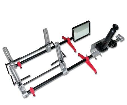 9 Screw LASER FOUR WHEEL ALIGNER The Dunlop AGO70 four wheel laser aligner is available as trolley mounted, as pictured, or in a space saving wall mounted version Designed to allow the busy tyre