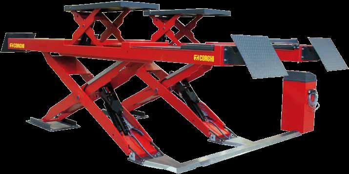 ERCO X5000 - X4300 Series LIFTING EQUIPMENTS Scissor type electro-hidraulic lifts Rear slip plates (optional) Front recesses for turntable (optional) The control electronics fearure an ALPHANUMERIC