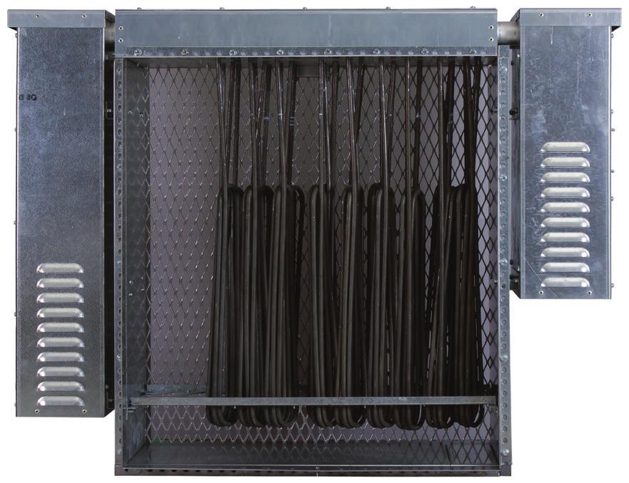 This application recovers and uses the volume and velocity of air exiting the radiator and realizes in load bank design the advantages of reduced size, complexity and cost.