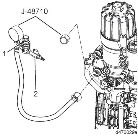 1.1 Low Pressure Fuel System - Leak Test Service Tools Used in the Procedure Tool Number Description J-48710 Air Pressure Test, HDE Fuel System W470589039100 Fuel System Tool Update Kit w/o an MCM