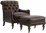 CARING FOR YOUR FURNITURE 7593-11-01 Worthington Leather Chair Overall: 32W x 39D x 37.5H in. Arm: 24 in. Seat: 18.5 in. Inside: 21.5W x 22.5D in.