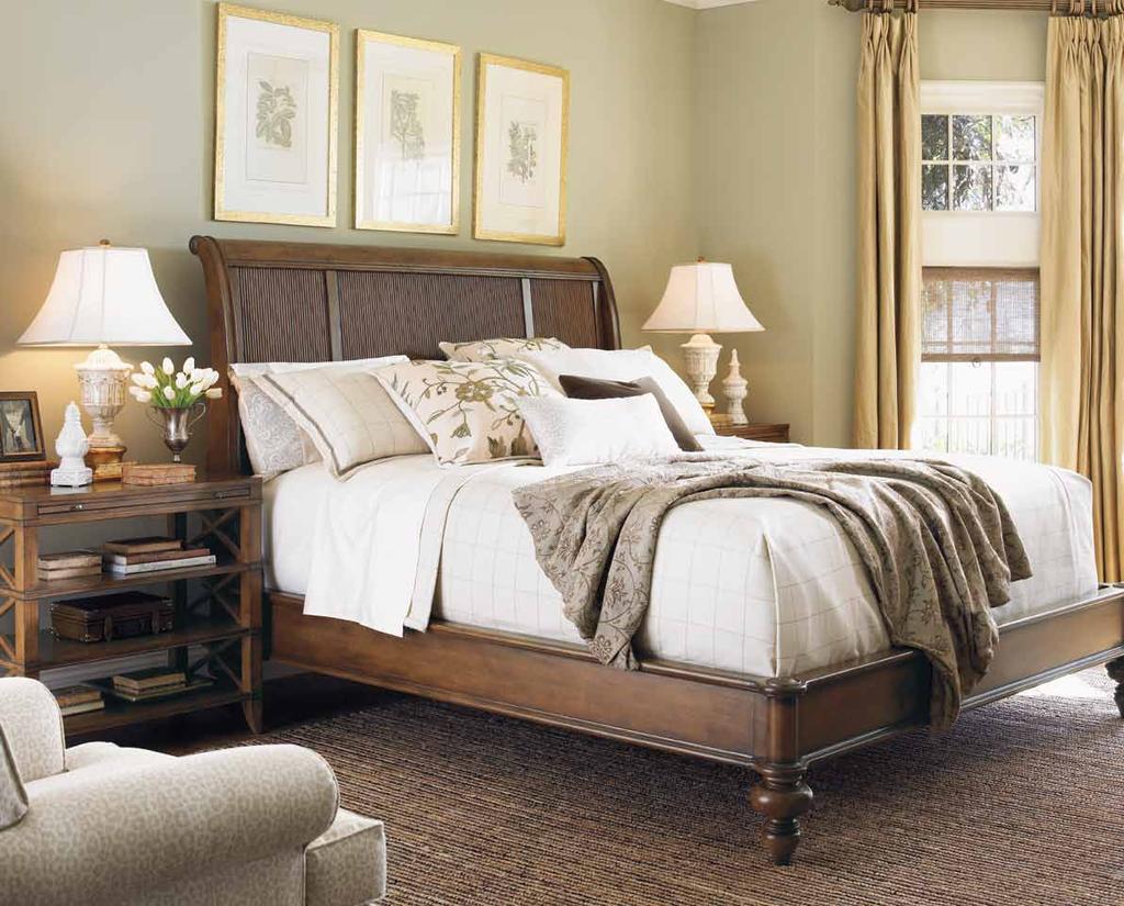 The transitional X design on the Dawson nightstand is a great example of New Traditional styling.