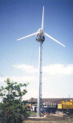 Phase 2 Equipment Gazelle 20kW wind turbine Designed as a grid connect machine Research projects Econnect (UK) Ltd.