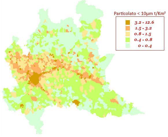 1. WHY WE ESTIMATE LOCAL EMISSIONS? Regions Municipalities? PM10 (ton) NH 3 (ton) CO 2 (kton) LOMBARDY 422 53 1.