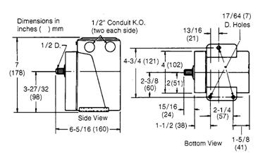 DIMENSIONAL DATA Figure-8 Standard Actuator Dimensions. Hazardous Location Shown with valve linkage components.
