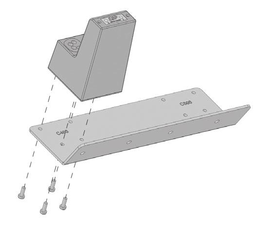 Fit the ESP module and its bracket using the two screws - see figure.