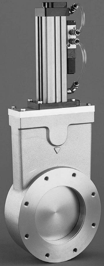 The GateKeeper Series valve design employs a cast aluminum body, a linear drive mechanism, a counter-plate sealing mechanism, and an elastomer shaft seal.