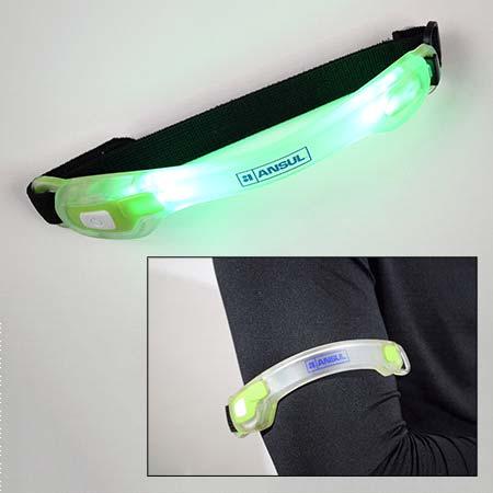 ANSUL EZ SEE WEARABLE SAFETY LIGHT Stay Safely Visible At Night With This Unique Light / Adjustable Elastic Strap With Secure Hook And Loop Closure / Wear Around Your Arm, Calf, Ankle or Shoe /