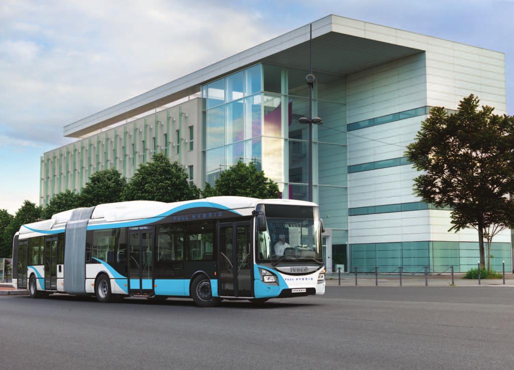 The new hybrid buses Lower emissions, lower fuel consumption. Our well-know battery series hybrid concept is ideal for urban operations.