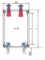 rear doors Jumpering space At the front: 85.5 mm Load rating 5000 N static Airflow circulation 1500 cm 2 with 41 U 1700 cm 2 with 46 U Tests - Earthing in acc.