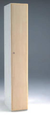 Wooden door lockers provide an economical alternative to all wooden facilities, providing a clean, professional finished line presenting an all wood front.