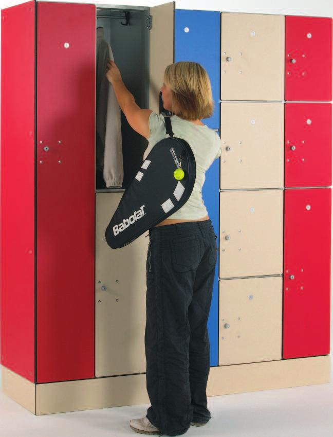 Aluminium Laminate Door Lockers Lockers are designed to provide costeffective wet-area personal storage solutions in leisure and sports facilities.