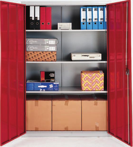 l Door vertical stiffening for added strength l Adjustable shelves on a 25mm vertical pitch l Shelves carry a maximum of 78kg UDL l Choice of door colours, see page 5 Height