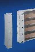 Rittal RiLine60 busbar systems 800/1600 A (60 ) Busbar supports PLUS (4-pole) 3 1 3 2 4 5 6 Polyamide (PA 6.6), 25 % fibreglass-reinforced. Continuous operating temperature max. 130 C.