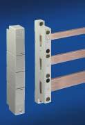 Rittal RiLine60 busbar systems 800 A (60 ) Busbar supports (3-pole) 3 1 3 2 4 5 6 Polyamide (PA 6.6), 25 % fibreglass-reinforced. Continuous operating temperature max. 130 C.