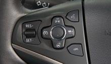 Audio Steering Wheel Controls + Volume Press up or down to adjust the volume. Next/Previous Press or to go to the next or previous radio station, track, or file.