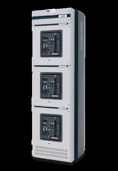 In the circuit breaker system, the equipment compartment offers sufficient space for control and monitoring switching devices.