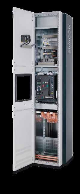 The busbar trunking system connection pieces, specially developed for the SIVACON S8, are an integral component of the sections in the circuit breaker system.