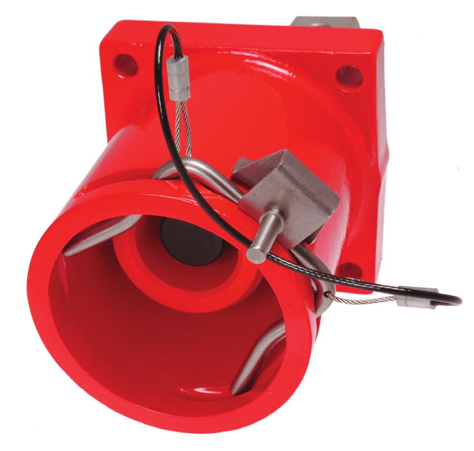 MOUNTING HOLES FOR 3/8 BOLTS Materials Receptacle Body Oil, Alkaline & UV resistant, Color coded epoxy powder coating over aluminum Contact Housing Oil, Alkaline & UV resistant, flame retarding color