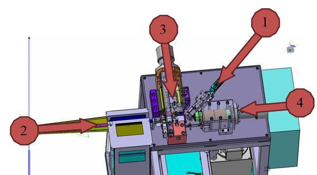 Modeled machine and basic movements Picture 2: 3D Modeled device Picture