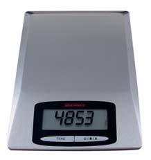 82.090 Kitchen scale OBTICA till 5,000 g Material: Stainless steel, plastic Feature: With LCD